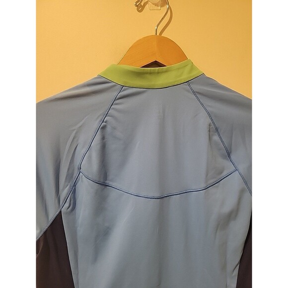 NWT Title Nine Sunbuster 1/4 Zip Long Sleeve Sun Shirt SPF Beach Vacation Blue M - Picture 5 of 8